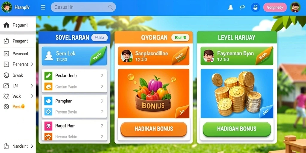 Bonus harian yang menggiurkan untuk pemain.