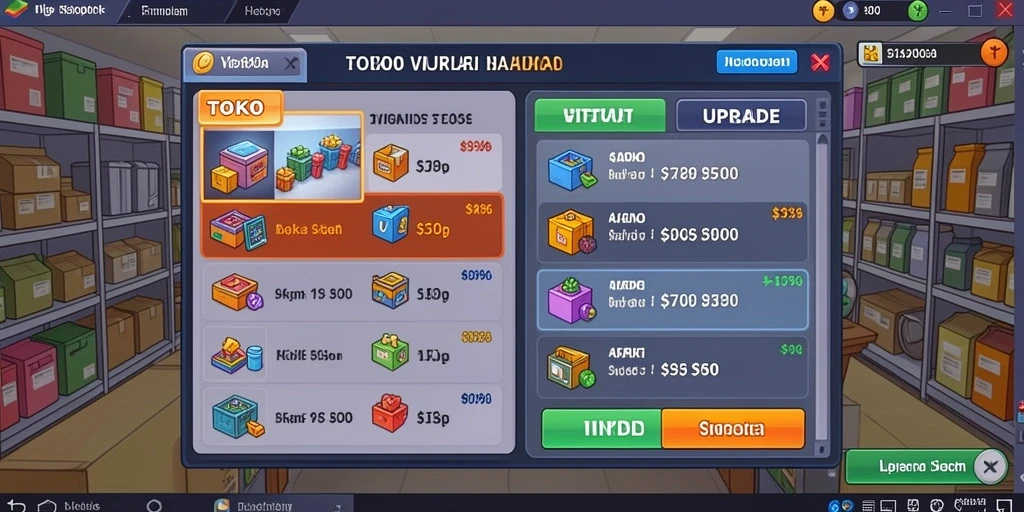 Screenshoot karakter dengan desain yang unik dan kreatif.