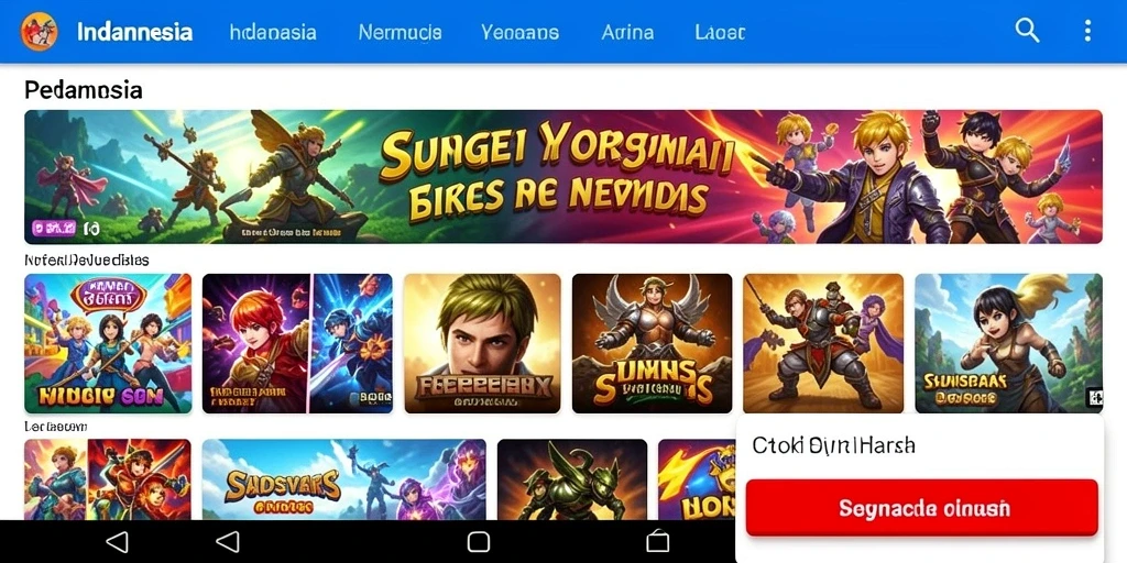 Screenshot memperlihatkan menu karakter dengan pilihan yang beragam.
