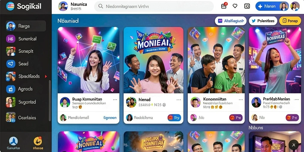 Fitur sosial untuk berinteraksi dengan gamer lain.